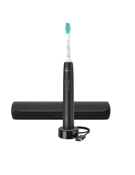 Электрическая звуковая зубная щетка Philips HX3673/14, Черный | Белый