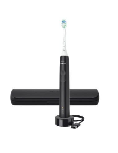 Электрическая звуковая зубная щетка Philips HX3673/14, Черный | Белый