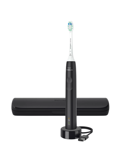 Periuța de dinți electrică sonică Philips HX3673/14, Negru | Alb