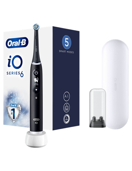 Электрическая зубная щетка Braun Oral-B iO 6, Black Onyx
