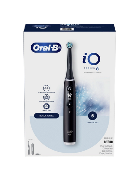 Электрическая зубная щетка Braun Oral-B iO 6, Black Onyx