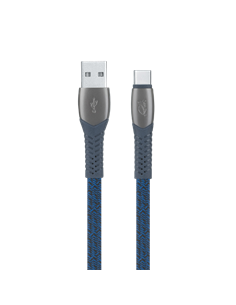 Кабель для зарядки и синхронизации Rivacase PS6102 BL12, USB Type-A/USB Type-C, 1,2м, Синий