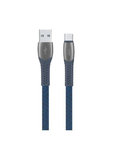 Cablu încărcare și sincronizare Rivacase PS6102 BL12, USB Type-A/USB Type-C, 1,2m, Albastru