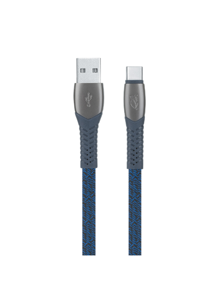 Cablu încărcare și sincronizare Rivacase PS6102 BL12, USB Type-A/USB Type-C, 1,2m, Albastru