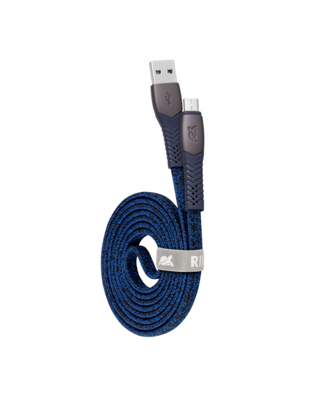 Cablu încărcare și sincronizare Rivacase PS6102 BL12, USB Type-A/USB Type-C, 1,2m, Albastru