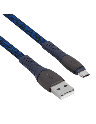 Cablu încărcare și sincronizare Rivacase PS6102 BL12, USB Type-A/USB Type-C, 1,2m, Albastru