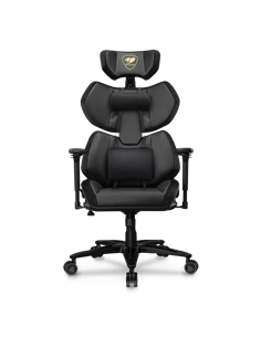 Игровое кресло Cougar Terminator Elite, Искусственная кожа, Черный | Золотистый