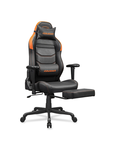 Scaun Gaming Cougar Explore Neo, PVC Piele, Negru | Portocaliu