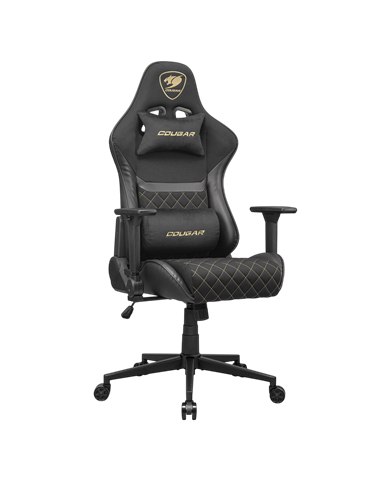 Scaun Gaming Cougar Armor One V2 Gold F, PVC Piele, Negru | Auriu