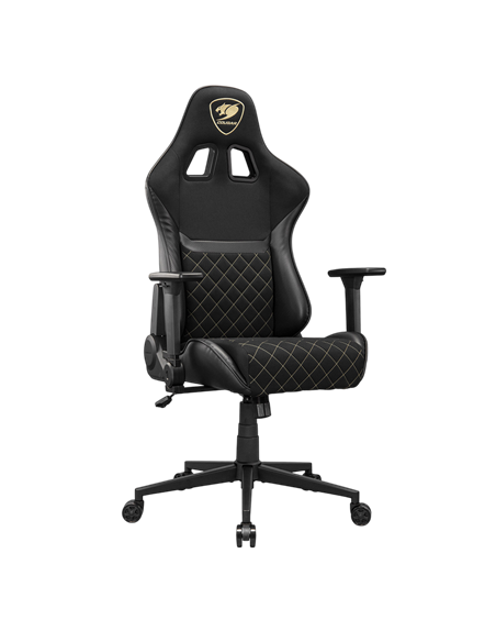 Scaun Gaming Cougar Armor One V2 Gold F, PVC Piele, Negru | Auriu