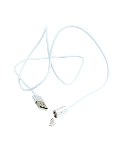 Cablu încărcare și sincronizare Cablexpert Magnetic Micro, Micro-USB/USB Type-A, 1m, Alb