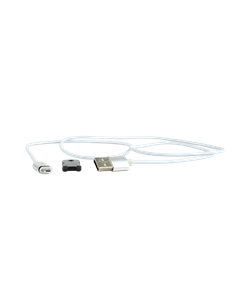 Кабель для зарядки и синхронизации Cablexpert Magnetic Micro, Micro-USB/USB Type-A, 1м, Белый 2