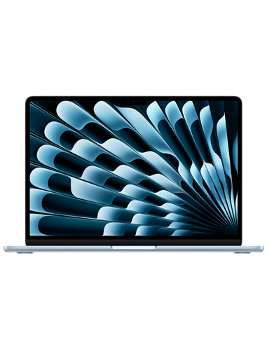 Laptop 13,6" Apple MacBook Air A3240, Sky Blue, M4 with 10-core CPU and 10-core GPU, 16GB/512GB, macOS Sequoia