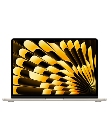 Laptop 15,3" Apple MacBook Air A3241, Starlight, M4 with 10-core CPU and 10-core GPU, 24GB/512GB, macOS Sequoia