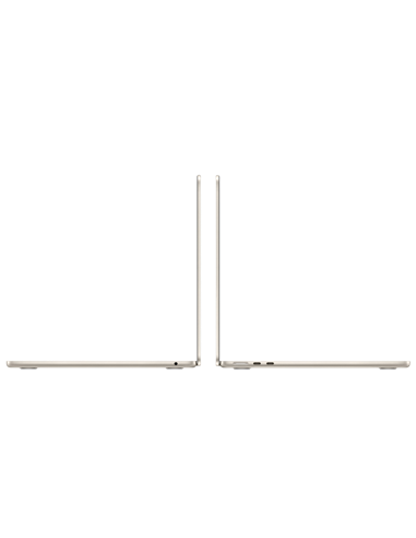 Laptop 15,3" Apple MacBook Air A3241, Starlight, M4 with 10-core CPU and 10-core GPU, 24GB/512GB, macOS Sequoia