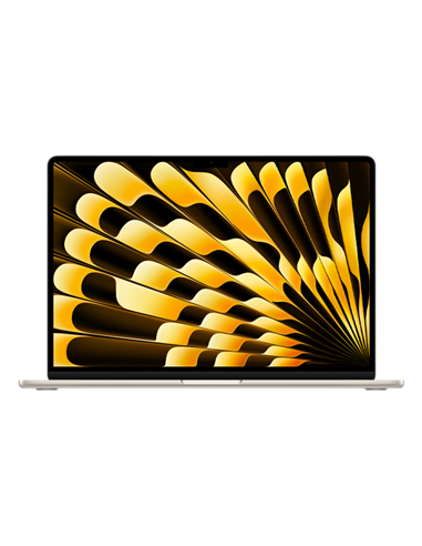 Laptop 15,3" Apple MacBook Air A3241, Starlight, M4 with 10-core CPU and 10-core GPU, 16GB/256GB, macOS Sequoia