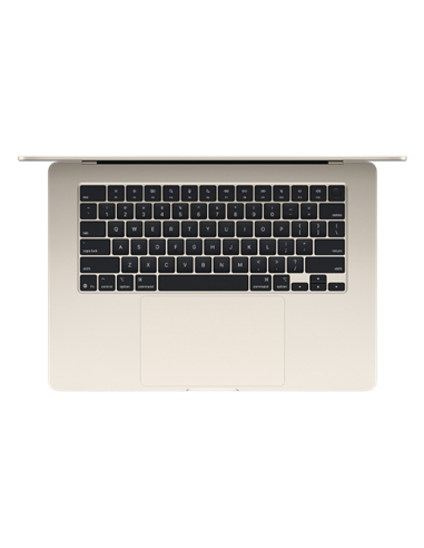 Laptop 15,3" Apple MacBook Air A3241, Starlight, M4 with 10-core CPU and 10-core GPU, 16GB/256GB, macOS Sequoia