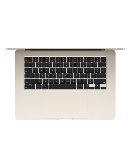 Laptop 15,3" Apple MacBook Air A3241, Starlight, M4 with 10-core CPU and 10-core GPU, 16GB/256GB, macOS Sequoia