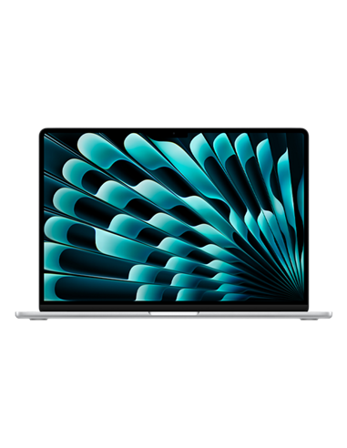 Laptop 15,3" Apple MacBook Air A3241, Argintiu, M4 with 10-core CPU and 10-core GPU, 16GB/256GB, macOS Sequoia