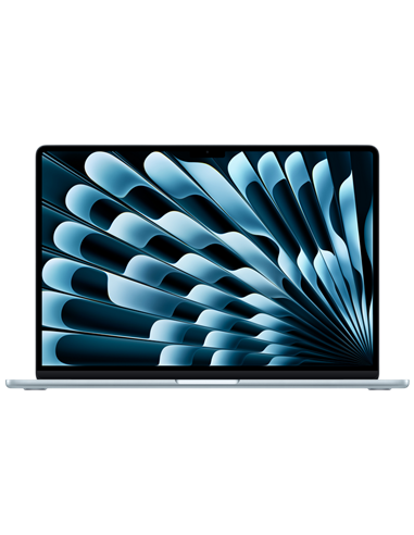 Laptop 15,3" Apple MacBook Air A3241, Sky Blue, M4 with 10-core CPU and 10-core GPU, 16GB/256GB, macOS Sequoia