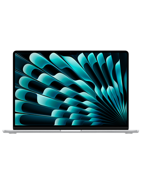 Laptop 15,3" Apple MacBook Air A3241, Argintiu, M4 with 10-core CPU and 10-core GPU, 24GB/512GB, macOS Sequoia