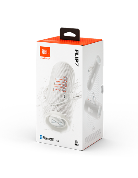 Boxă portabilă JBL Flip 7, Alb
