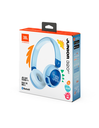 Căști JBL JR320BT, Albastru