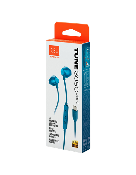 Căști JBL Tune 305C, Albastru