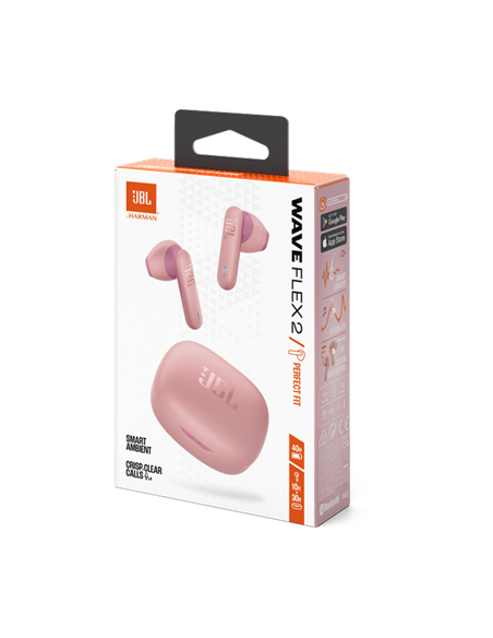 Наушники JBL. Wave Flex 2, Розовый