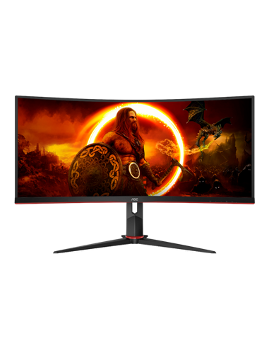 34" Игровой монитор AOC CU34G2XP/BK, VA 3440x1440 WQHD, Чёрный