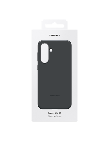 Husă Samsung Silicone Cover pentru Galaxy A36, Negru