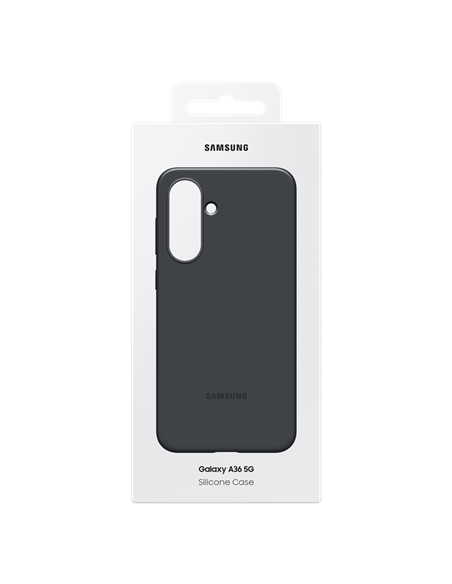 Husă Samsung Silicone Cover pentru Galaxy A36, Negru