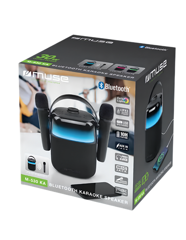 Портативная колонка MUSE M-530 KA, Чёрный