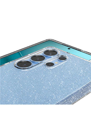 Husă Spigen Liquid Crystal pentru Samsung Galaxy S25, Cristal cu sclipici