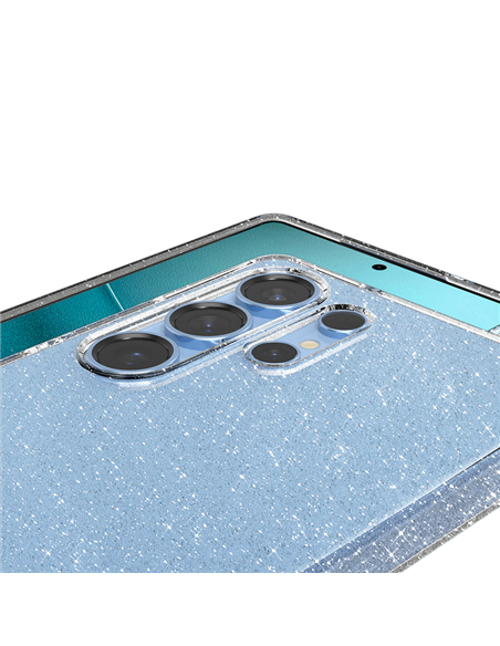 Husă Spigen Liquid Crystal pentru Samsung Galaxy S25, Cristal cu sclipici