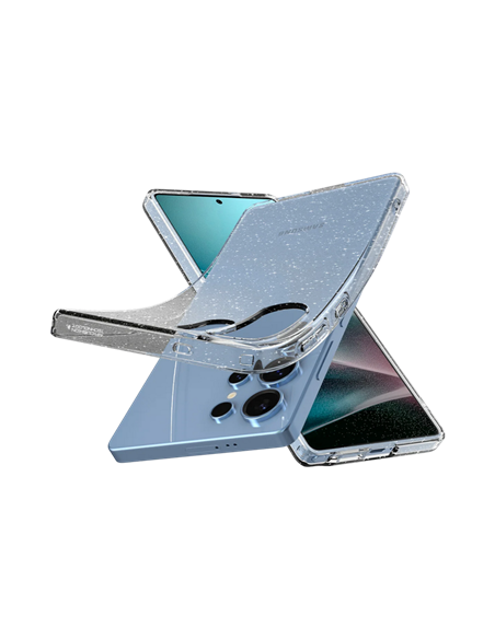 Husă Spigen Liquid Crystal pentru Samsung Galaxy S25, Cristal cu sclipici