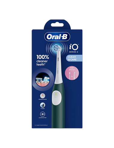 Periuță de dinți electrică Braun Oral-B iO2, Forest Green