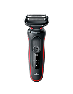 Электробритва мужская Braun 51-R1000s, Черный | Красный