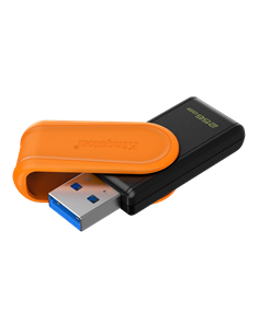 Memorie USB Kingston DataTraveler Exodia S, 256GB, Negru | Portocaliu