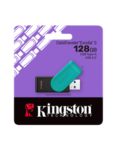 Memorie USB Kingston DataTraveler Exodia S, 128GB, Negru | Verde 2