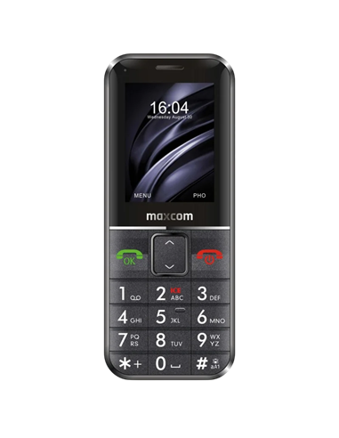 Мобильный телефон MaxCom MM718, Чёрный