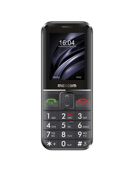 Мобильный телефон MaxCom MM718, Чёрный