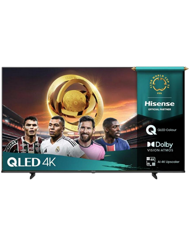 85" QLED SMART Телевизор Hisense 85E7Q, 3840x2160 4K UHD, VIDAA U9, Черный