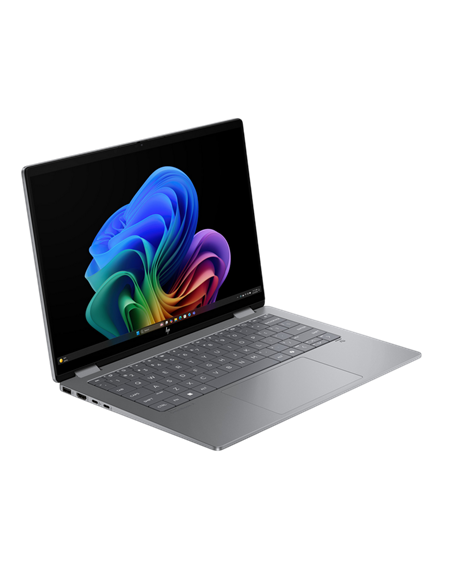 Laptop 14" HP OmniBook X Flip Next Gen AI 14, Meteor Silver, Intel Core Ultra 7 258V, 32GB/1024GB, Windows 11 Home