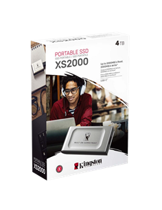 Внешний портативный SSD накопитель Kingston XS2000 BoC, 4 ТБ, Серебристый (SXS2000/4000GA) 2
