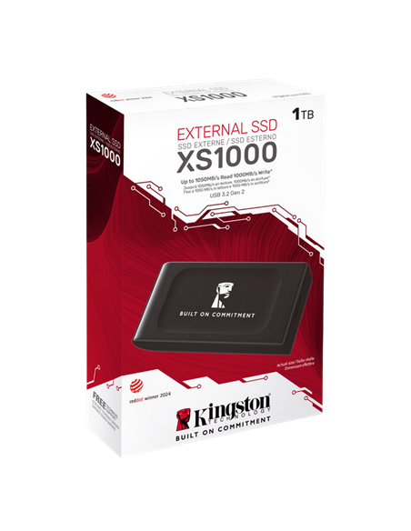 Внешний портативный SSD накопитель Kingston XS1000 BoC, 1 ТБ, Чёрный (SXS1000/1000GA)