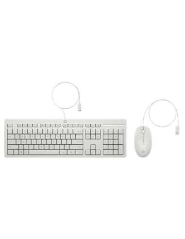 Set Tastatură + Mouse HP 225 G2, Cu fir, Alb