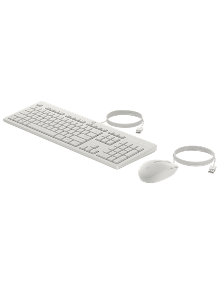 Set Tastatură + Mouse HP 225 G2, Cu fir, Alb