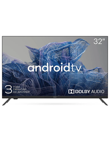 32" LED SMART TV KIVI 32H740NB, 1366x768 HD, Android TV, Negru