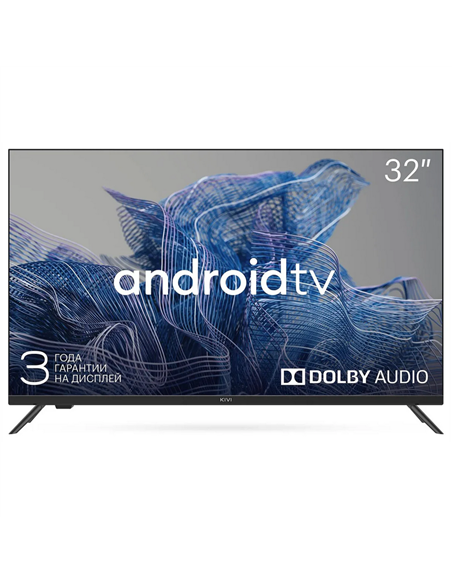 32" LED SMART Телевизор KIVI 32H740NB, 1366x768 HD, Android TV, Черный
